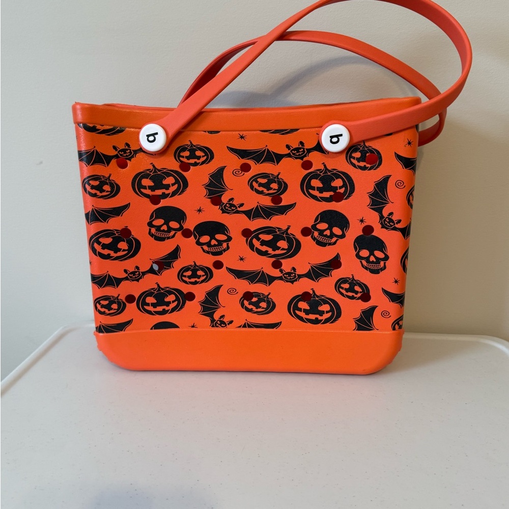 BOGG BAG Orange Halloween Print Tote